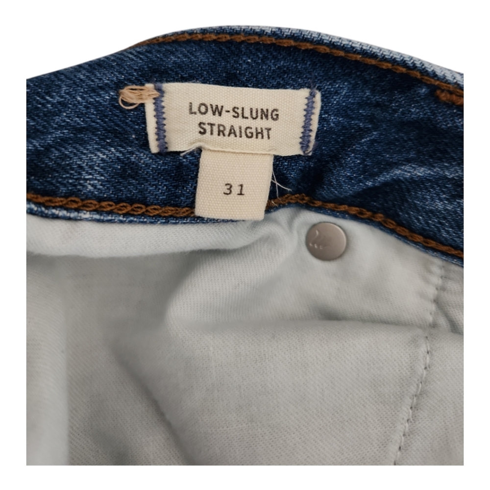 Madewell Low Slung Straight Jeans Sz 31 - Picture 8 of 9